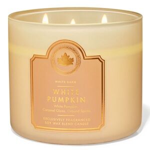 NWT White Barn Cream White Pumpkin Candle